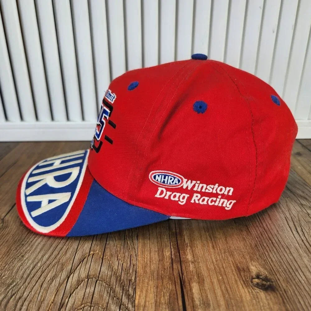 VTG Logo 7 NHRA Winston Drag Racing Snapback Hat Cap Red 325 MPH Speed Limit USA
